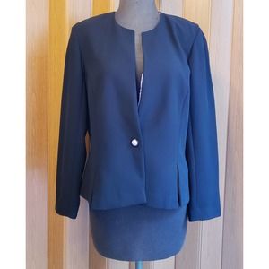 K Petiet size 12P black & lavender blazer